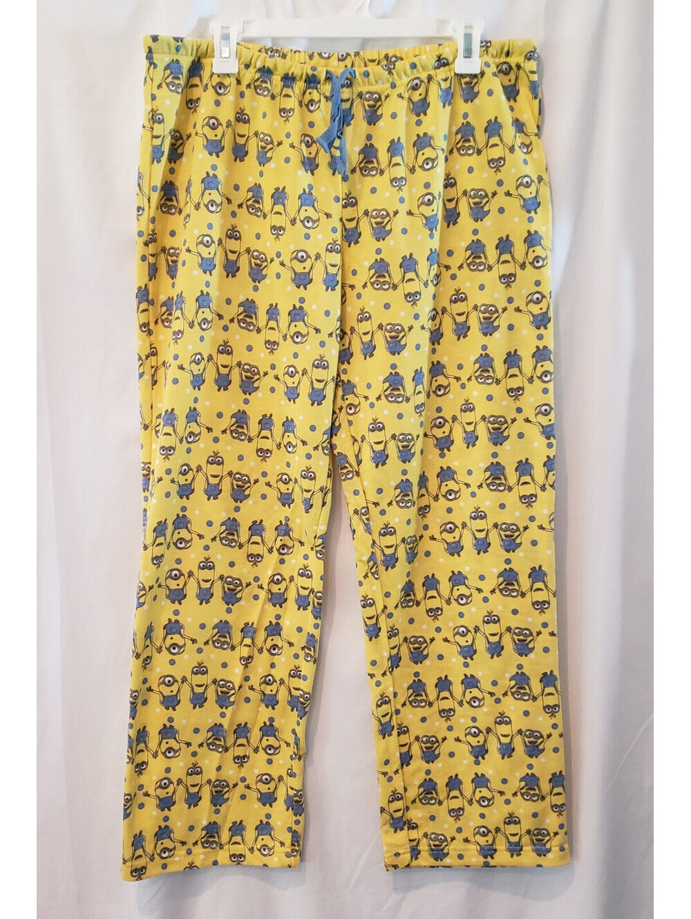 Despicable Me Minions Womens XL Pajama Pants Yellow Fleece Lounge Sleepwear